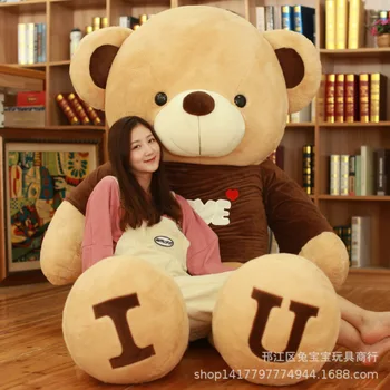 

Sweater Teddy Bear Big Bear I LOVEU Plush Toy Doll Plush Cute Doll Girl Girl Hug Bear