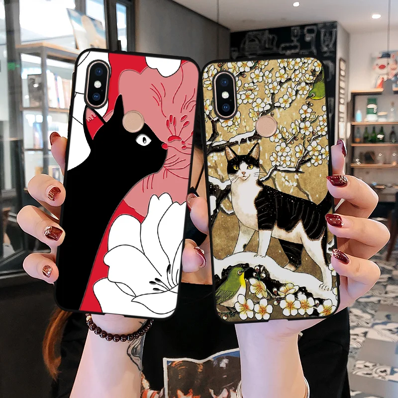 

3D Emboss Soft Case For Xiaomi Mi 9T Pro 8 Lite 9 SE A1 A2 Lite Pocophone F1 Cute Cat Cover For Redmi 5 Plus 5A 6 Pro 6A 7 Coque