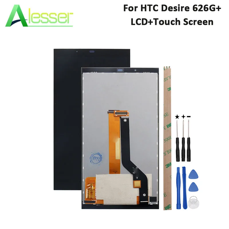 

Alesser For HTC Desire 626G+ LCD Display And Touch Screen 100% Tested 5.0 Inch For HTC Desire 626G Phone +Tools And Adhesive