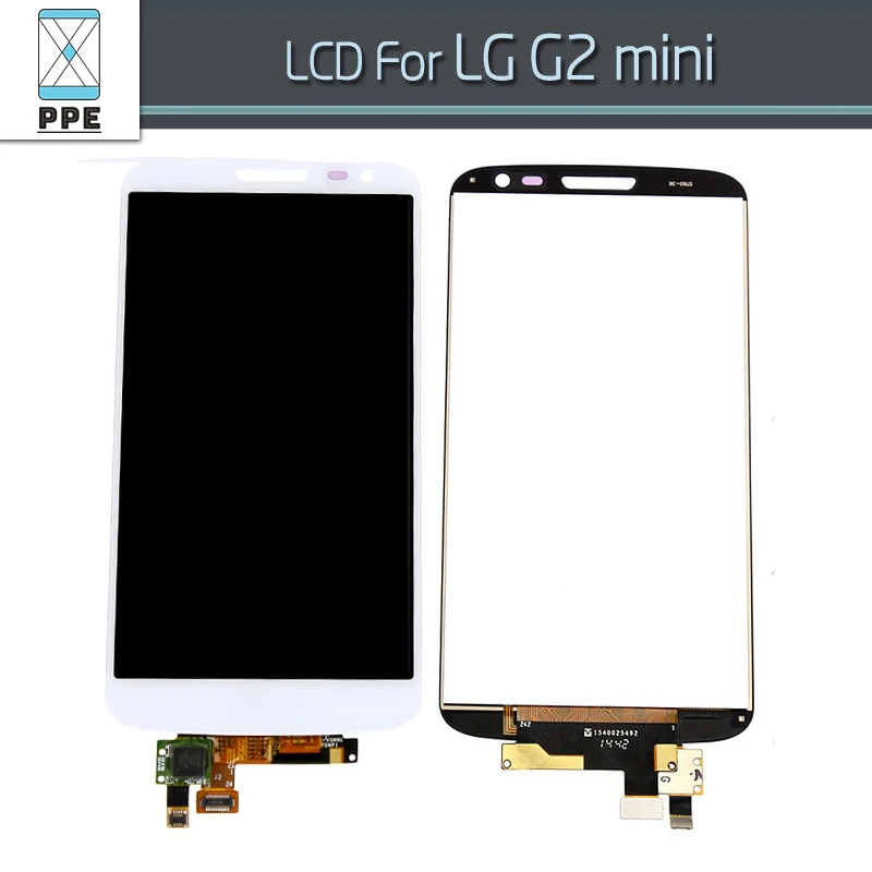 

10pcs/lot Tested Replacement For LG G2 Mini D620 D618 LCD Display Touch screen digitizer Assembly Black White Free DHL EMS