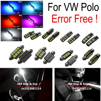 

12pcs X 100% canbus error free LED bulb Interior dome map Light Kit Package for Polo Mk5 Polo 6 R(2009-up)