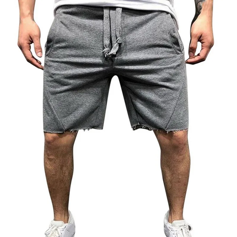 SHUJIN летние мужские Бодибилдинг Тренажерный зал тренировочные шорты для бега упражнения быстросохнущие шорты мужские тренировочные шорты на шнурке