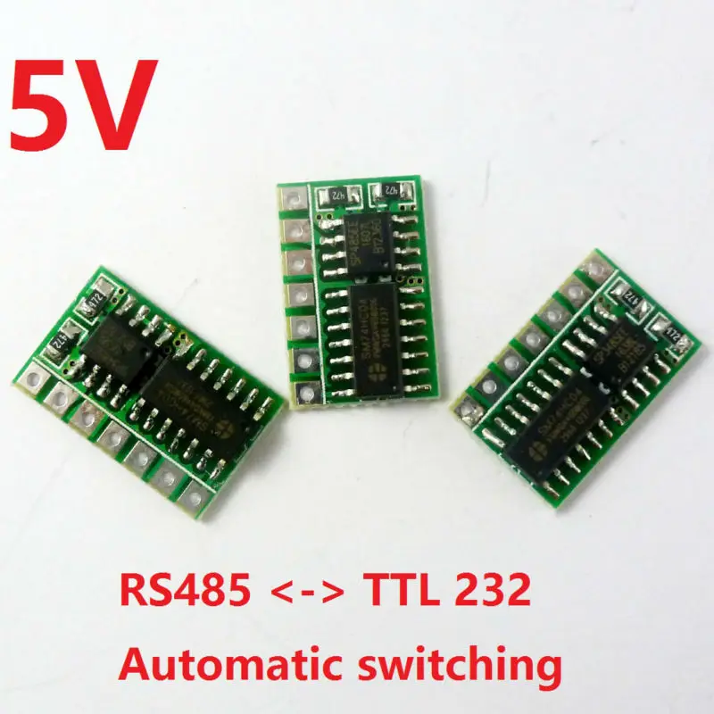 

3pcs 5V mini Automatic switching RS485 to TTL 232 Board RS232 to 485 Module UART Serial port SP485 Repl MAX485