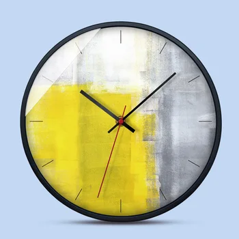 

M.Sparkling Wall clocks battery operated decorative wood New metal creative European Modern minimalist living room art clock SE6