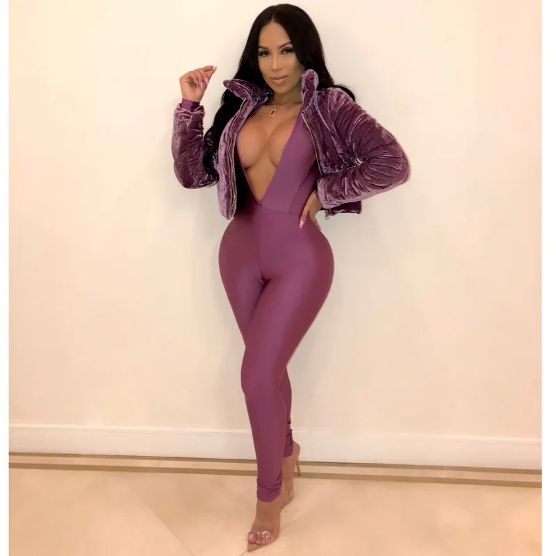 

ANJAMANOR Womens Fashion Furry Faux Fur Coat Purple Warm Winter Jacket Women Cropped Overcoat Fluffy Short Jackets D30-BZ38