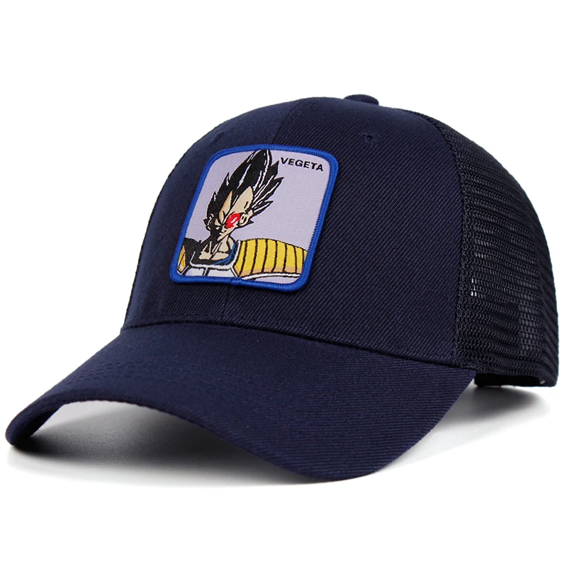 VEGETA сетчатая шапка Dragon Ball Z Snapback BULMA хлопок Saiyan бейсболка для мужчин и женщин хип хоп дальнобойщик папа шляпа лето дропшиппинг