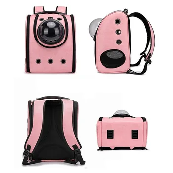 

Pet dog Outdoor portable Package bag Space Cabin Pet Carrier Breathable pet Cat Carrier backpack cat bags Pet Travel Dog Carrier