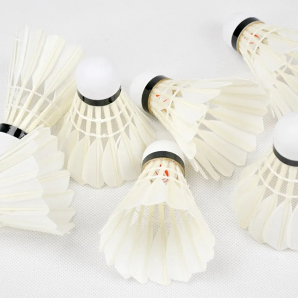 Venta caliente 3 unids/lote bádminton volante de pluma de ganso Badminton bolas deportes al aire libre bádminton Accesorios Venta caliente 3 unids/lote bádminton volante de pluma de ganso Badminton bolas deportes al aire libre bádminton Accesorios