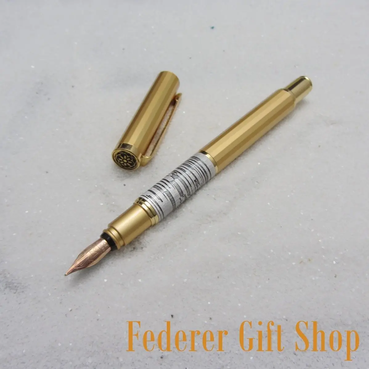 Fuliwen F2003 уникальный ромб Гепард графика ручка корпус 10 к золотой перьевая ручка