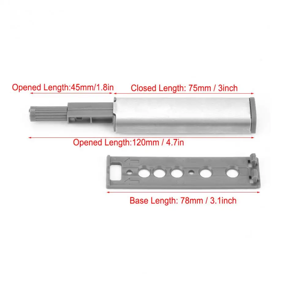 10 шт. стоппер для двери, для шкафа, ловит, нержавеющая сталь, нажимает, чтобы открыть сенсорный демпфер, буферы, мягкий, тихий, ближе, мебельный набор оборудования