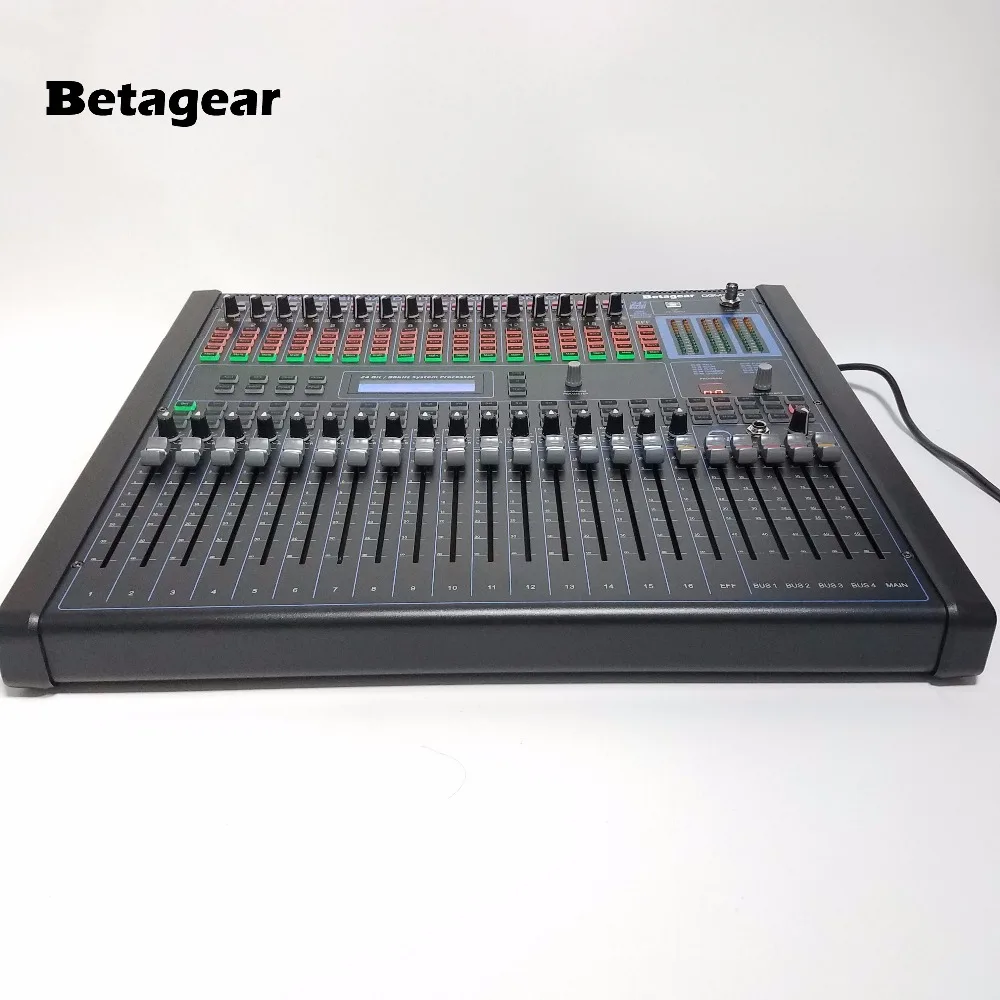 Betagear цифровым микшером аудио DGM1640 16-канальный profissional звукомикшер встроенный 100 вид DSP эффект 1" стойку смеситель для сцены