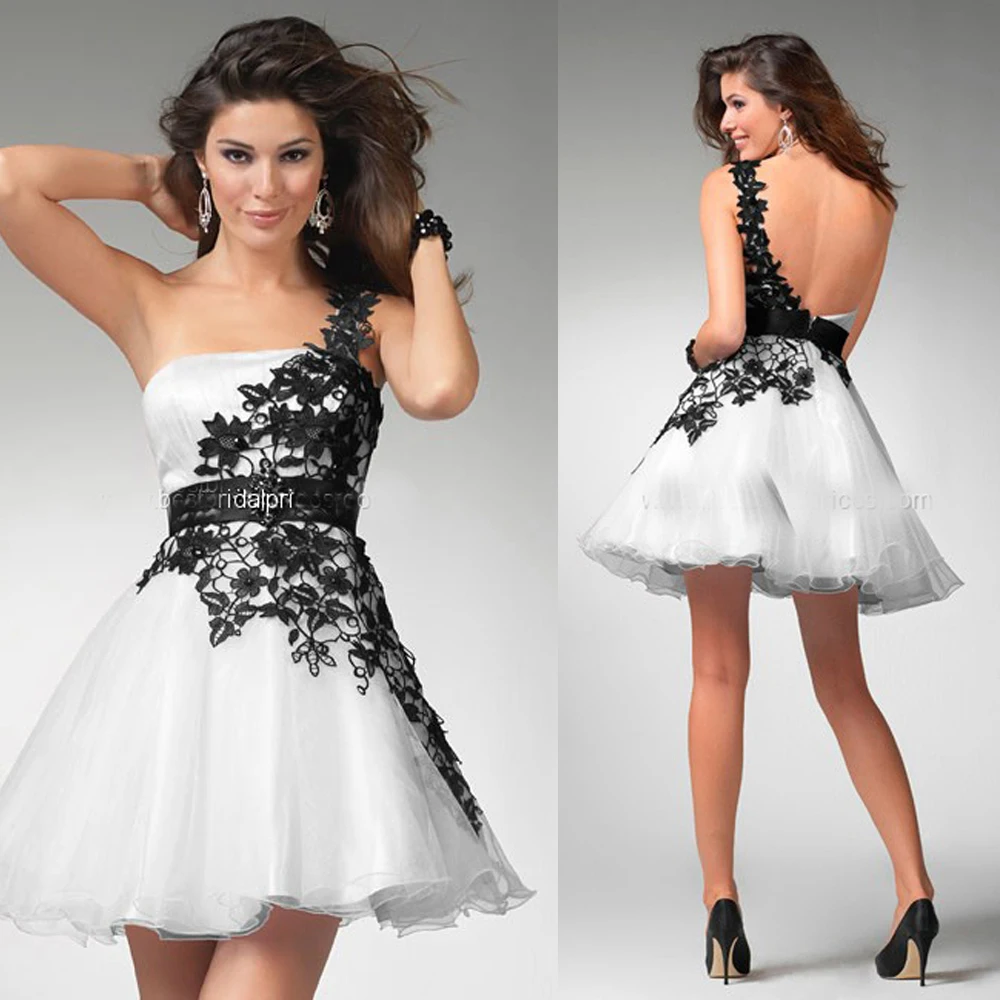 black white dresses semi formal