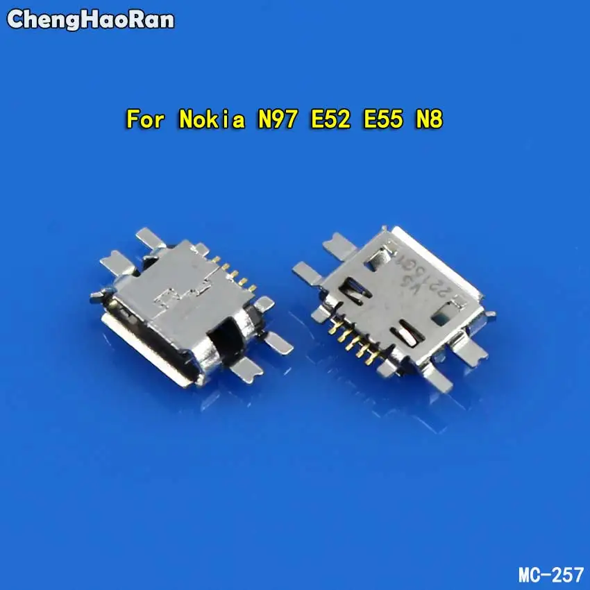 ChengHaoRan 10pcs Micro USB Jack Connector Socket Data Charging Port Tail Plug For Nokia N97 E52 E55 N8 | Мобильные телефоны и