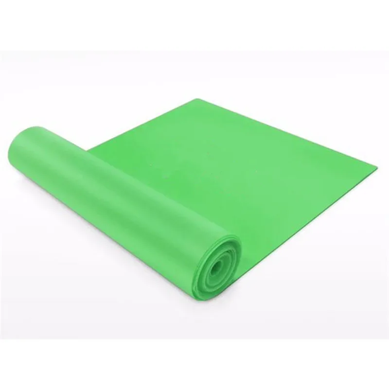 Лидер продаж унисекс эластичные Йога ремень Резиновая лента для растяжки полосы тренажерный зал фитнес тренировки наборы bandas elasticas para ejercicio - Цвет: Зеленый