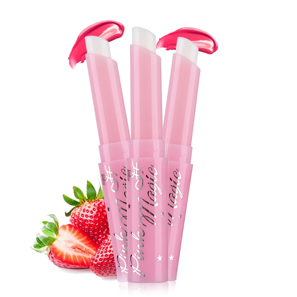 

1PCs Magic Strawberry Temperature Changing Fashion Color Lipstick Moisturizer Balm Discoloration Waterproof NEW Beauty Cosmetic
