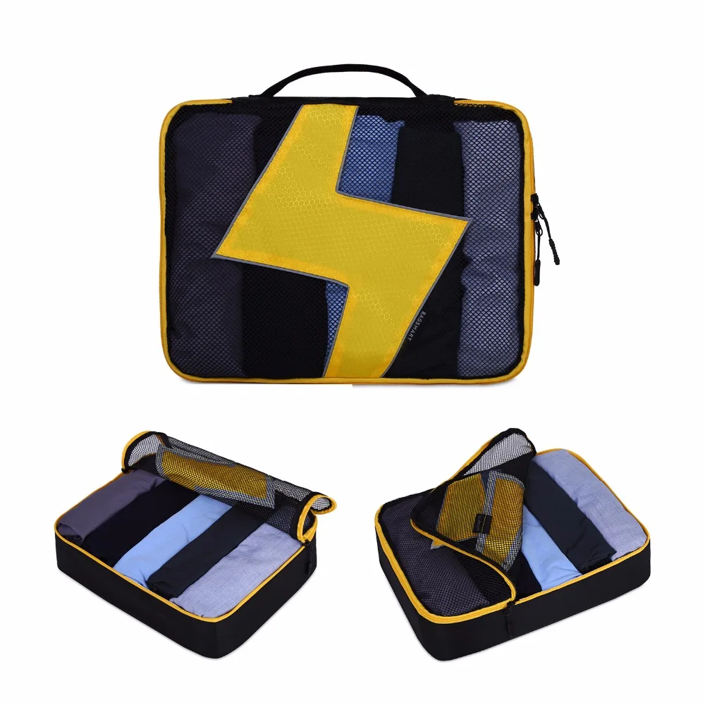 BAGSMART 7 Pcs Set Packing Cubes - Travel Organizers with Laundry Bag