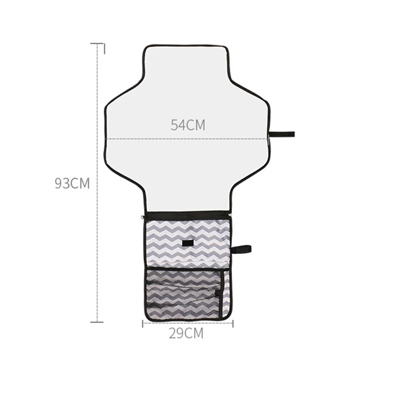 Горячая детская Портативная Складная Узорчатая Пеленка, водонепроницаемый коврик, Забавный пакет, для путешествий, для хранения, для смены места, клатч для ухода за ребенком Pro