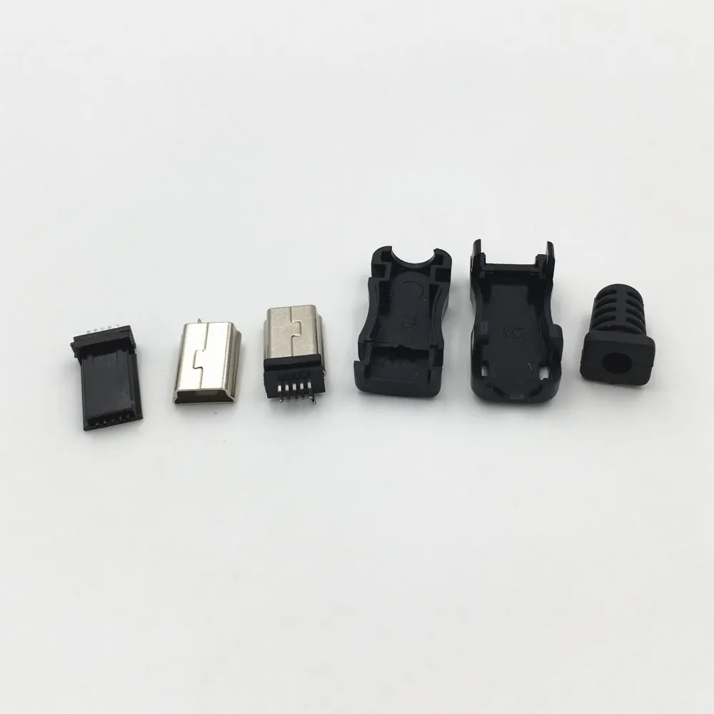 1 комплект DIY USB 2,0 Mini 10 Pin Мужской Разъем сварочный разъем 4 в 1 разъем адаптер Черный