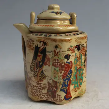 

Chinese Collectible Handmade Teapot Ceramic powder-colored lady's wine pot