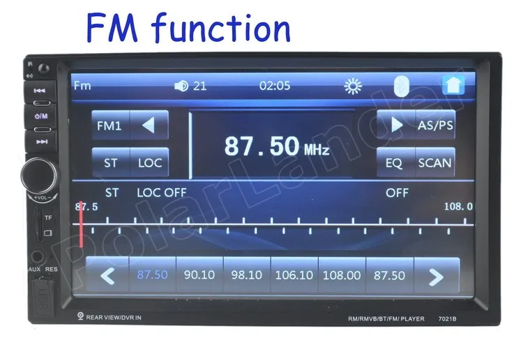 Автомобильная магнитола MP5 2 Din стерео Bluetooth сенсорный экран зеркальная связь FM USB