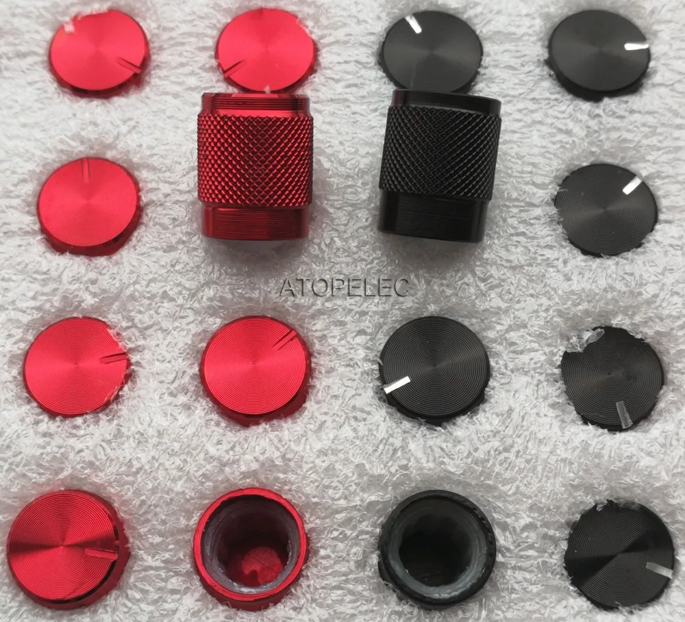 

1pc 10mm*12mm Aluminum DAC CD Amplifier Potentiometer Volume Knob 6mm Knurled High Quality