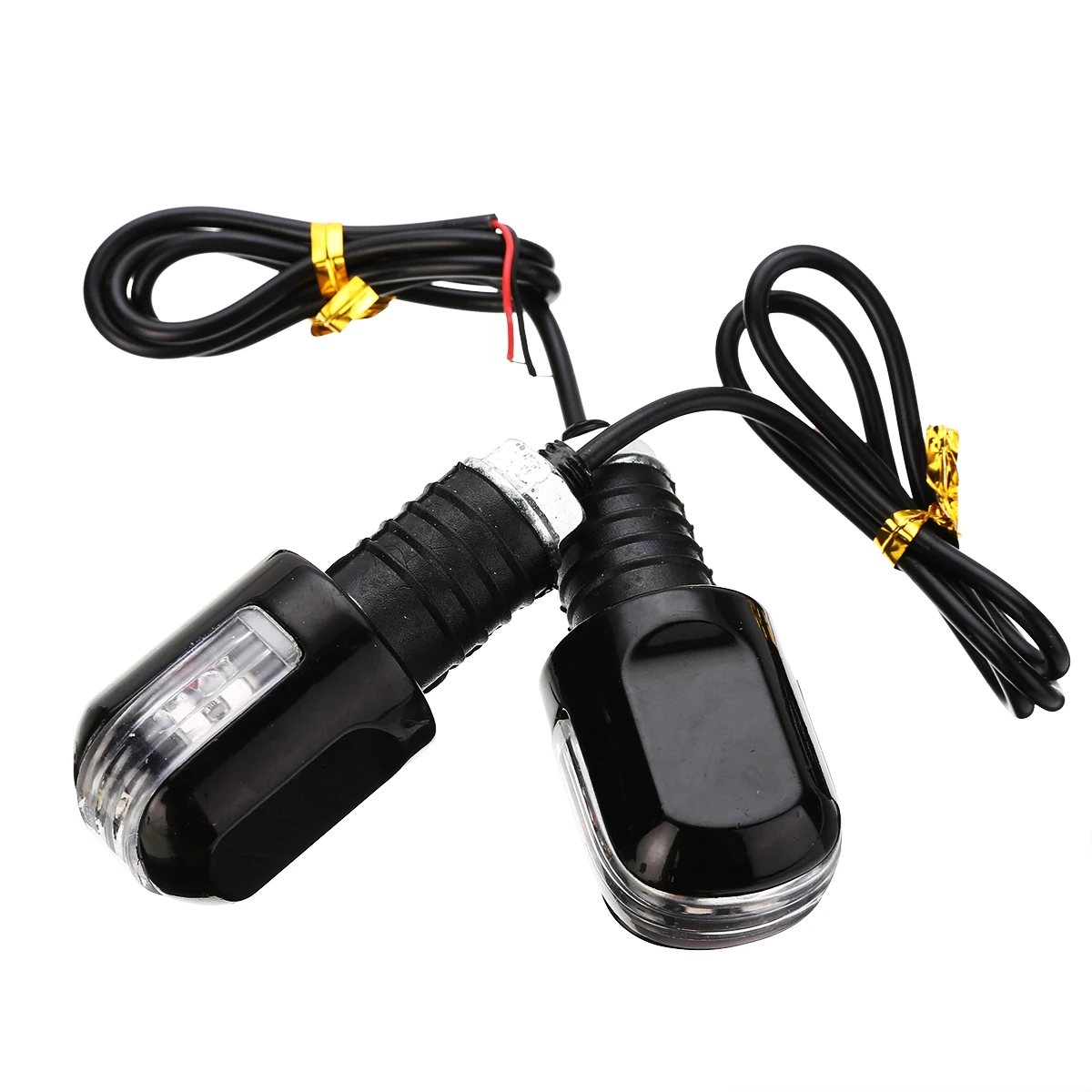 

Motorcycle Lighting 2pcs 6LED 12V Turn Signal Indicator Light Motorcycle 7/8" Handlebar End Light Amber