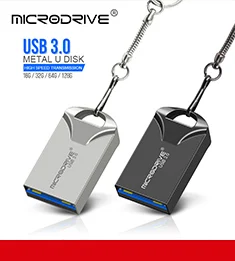 Высокоскоростной металлический флэш-накопитель USB 3.0 16 ГБ 32 ГБ 64 ГБ 128 ГБ Pendrive Вращающийся USB-накопитель с ручкой