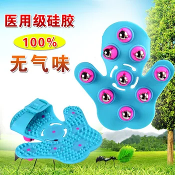

Lymphatic drainage massage beads meridians brush gloves Slimming Tool massage stainless steel/Si bin Stone/Magnetic beads ball