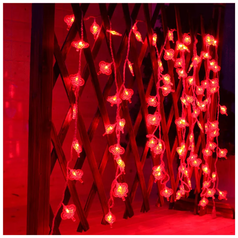 

9.5M 50 leds Chinese Knot Fairy string light waterproof Indoor/Outdoor decoration for Christmas tree,Garden