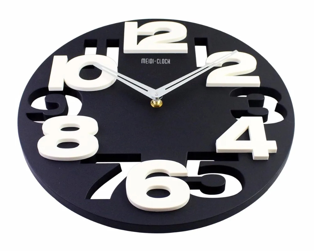 Big Number 3D Wall Clock Digital Large Decorative Modern Design Hanging On The Kitchen Watch Mural Home Decor|kitchen wall watch|wall watchwall watch