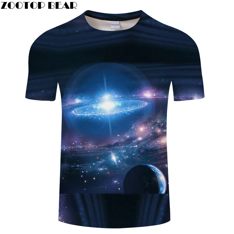Beautiful Galaxy Space T-shirts Men Summer 3D Prints T shirt Tees Mens Clothing 2018 Drop Ship ZOOTOP BEAR Beautiful Galaxy Space T-shirts Men Summer 3D Prints T shirt Tees Mens Clothing 2018 Drop Ship ZOOTOP BEAR