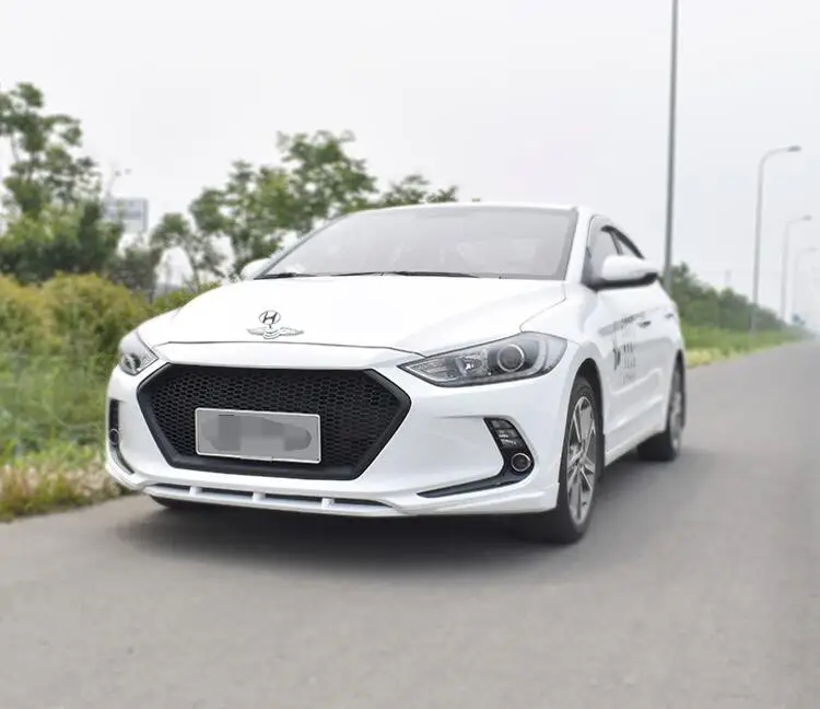 Для hyundai Elantra- гоночные решетки сотовая решетка Передняя гоночная решетка черный передний бампер модифицированная для Elantra