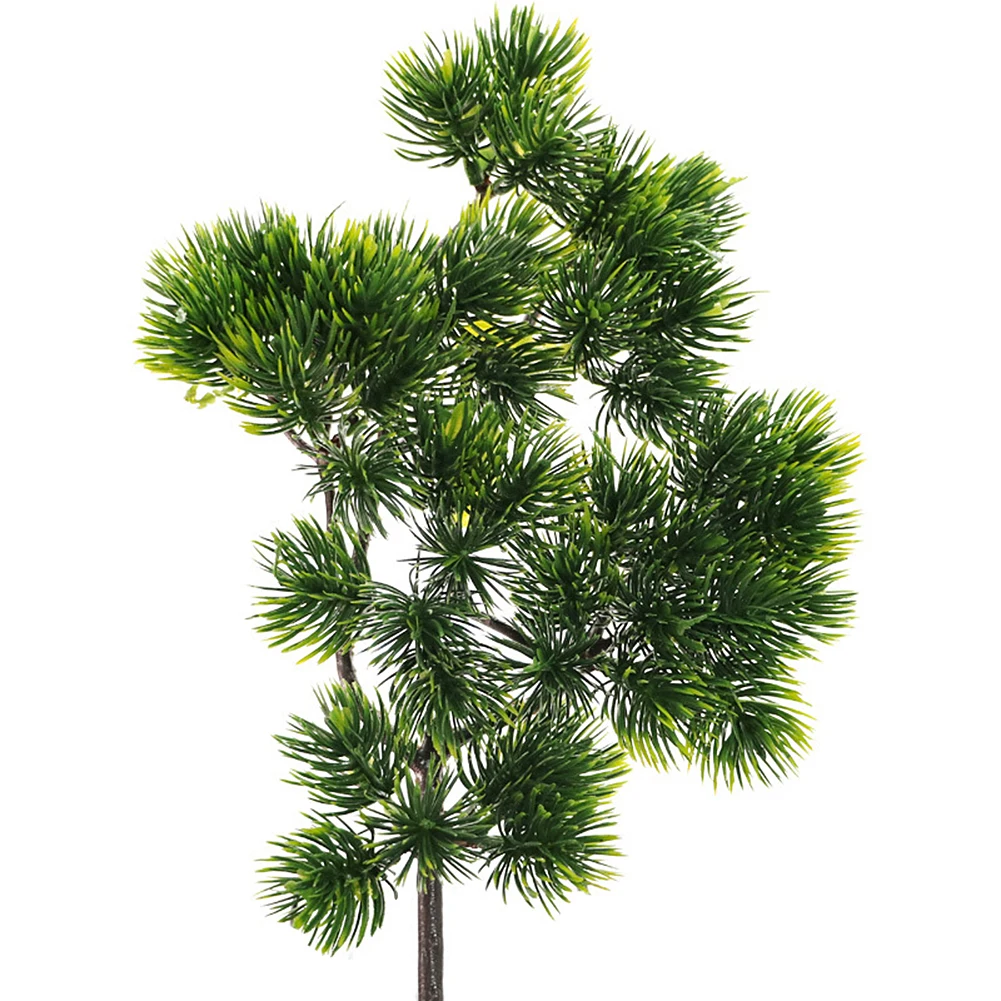 

1pcs Artificial Cypress Leaf Pine Branch Home Living Room Simulation Green Plant Cabinet Balcony Garden Decor Fake Pine Needle