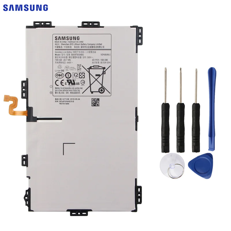 

SAMSUNG Original Replacement Battery EB-BT835ABU For Samsung Galaxy Tab S4 10.5 SM-T830 T830 SM-T835 T835 Tablet Battery 7300mAh