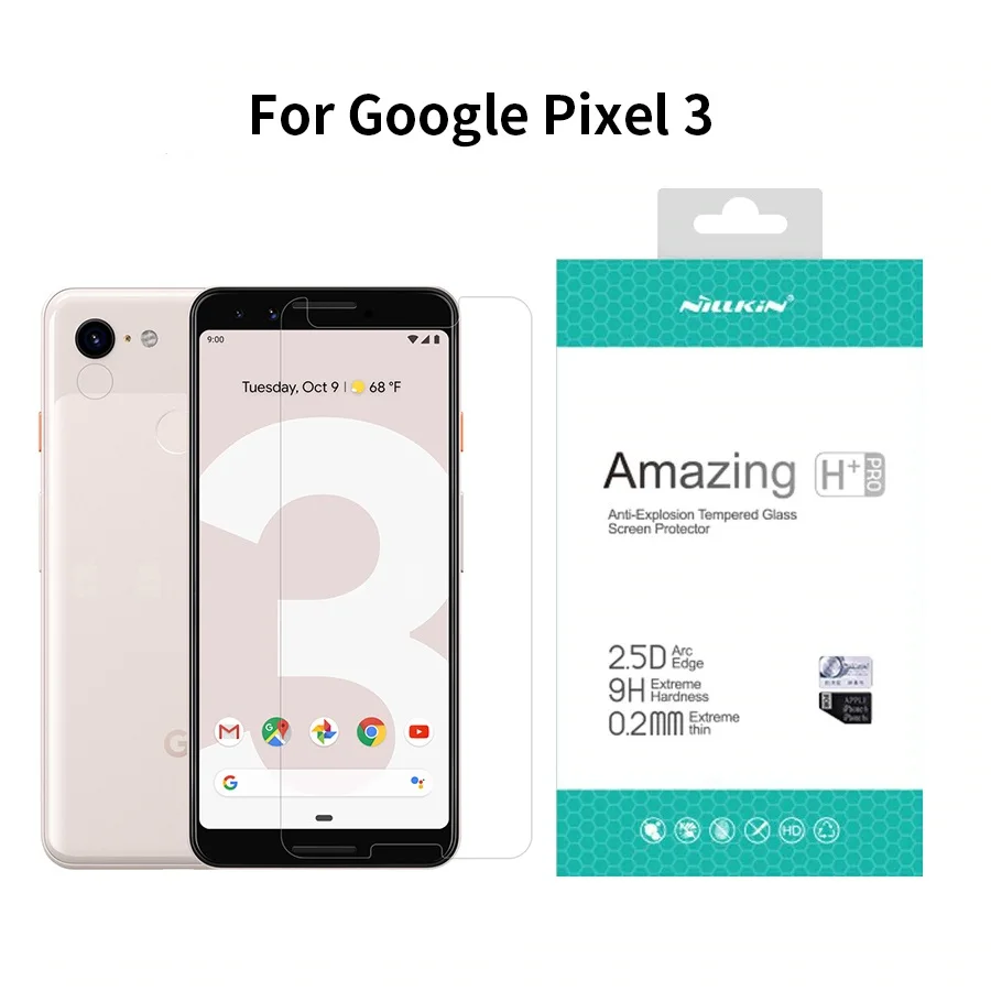 Защитная пленка для экрана google Pixel 3, 5,5 дюймов, NILLKIN Amazing H+ PRO 9 H, защита из закаленного стекла для pixel 3, для google pixe3