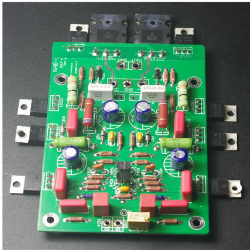 См. dartzeel NHB-108 после класса усилитель платы на 2N5551/5401 Входная трубка+ MJ15032/15033 MJL1302/3281 силовая трубка 2,0 CH diy