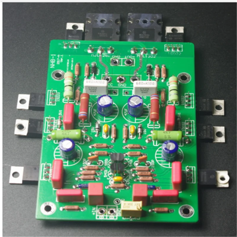 refer dartzeel NHB-108 After class amplifier board ON 2N5551/5401 input tube + MJ15032/15033 MJL1302/3281 power tube 2.0 CH diy