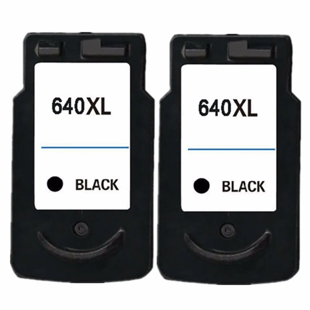 2 x Remanufactured Ink Cartridges For Canon PG 640 XL PG 640XL PG 640 PG640 Pixma MX516 MX396