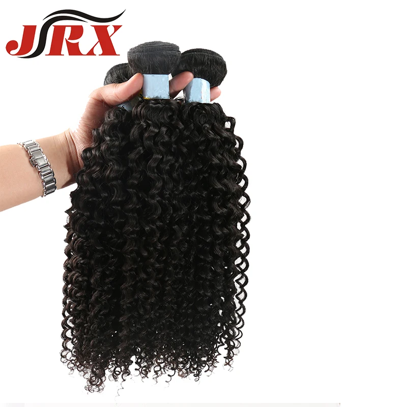 

JRX Cheap Good Quality Human Hair 7A Brazilian Virgin Hair Curly 1 Bundle 100% Unprocessed Natural Black Color