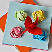 

100Pcs 10cm New DIY Colorful Scrapbooking Origami Square Hand Paper Double Sided Coloured Craft Handmade Paper Ramdom Color