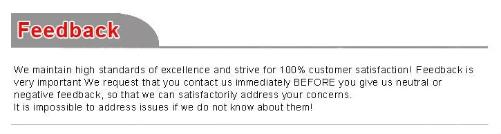 Feedback