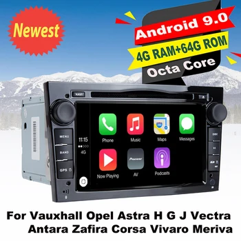 

Support Apple Carplay Android9.0 Car DVD GPS Multimedia Player For Vauxhall Opel Astra H G JVectra Antara Zafira Corsa Vivaro