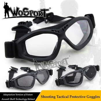 

WoSporT Tactical Paintball len Protect FAST Helmet Glasses for Airsoft Hunting Shooting Army Cycling Outdoor Military Sunglasses