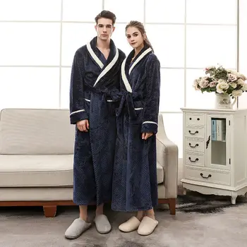 

Lover's Robe Flannel Bathrobe Woman Cloak Peignoir Badjas Winter Girls's Clothing Dressing Gowns For Girls Large Size 3XL