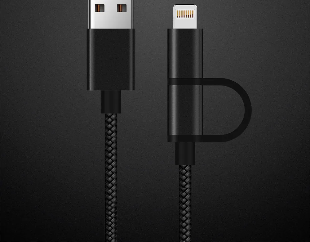 Xiaomi бренд XingKa кабель с сертификацией MFi для iPhone светильник с разъемом микро USB кабель передачи данных 2 в 1 кабель зарядного устройства