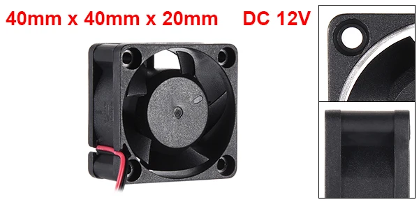 40x40x20mm 9000R.P.M Uxcell 1 шт. Бесщеточный вентилятор охлаждения постоянного тока SNOWFAN авторизованный 12 В 40x40x20/60x60x15/60x60x25/80x80x25/92x92x25 /120x120x38 мм - Цвет: 40x40x20mm 9000R.P.M