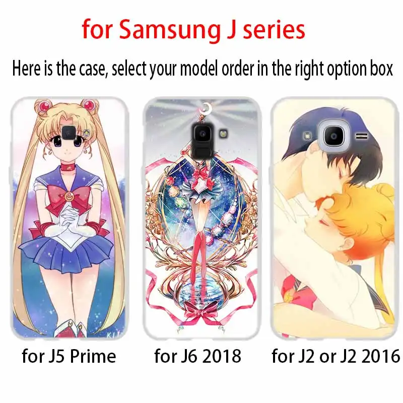 Cajas milk de чехол с принтом &quotСейлор Мун&quot для Samsung J8 J4 J6 Plus 2018 J5 J3 J7 2017 EU 2016 Prime