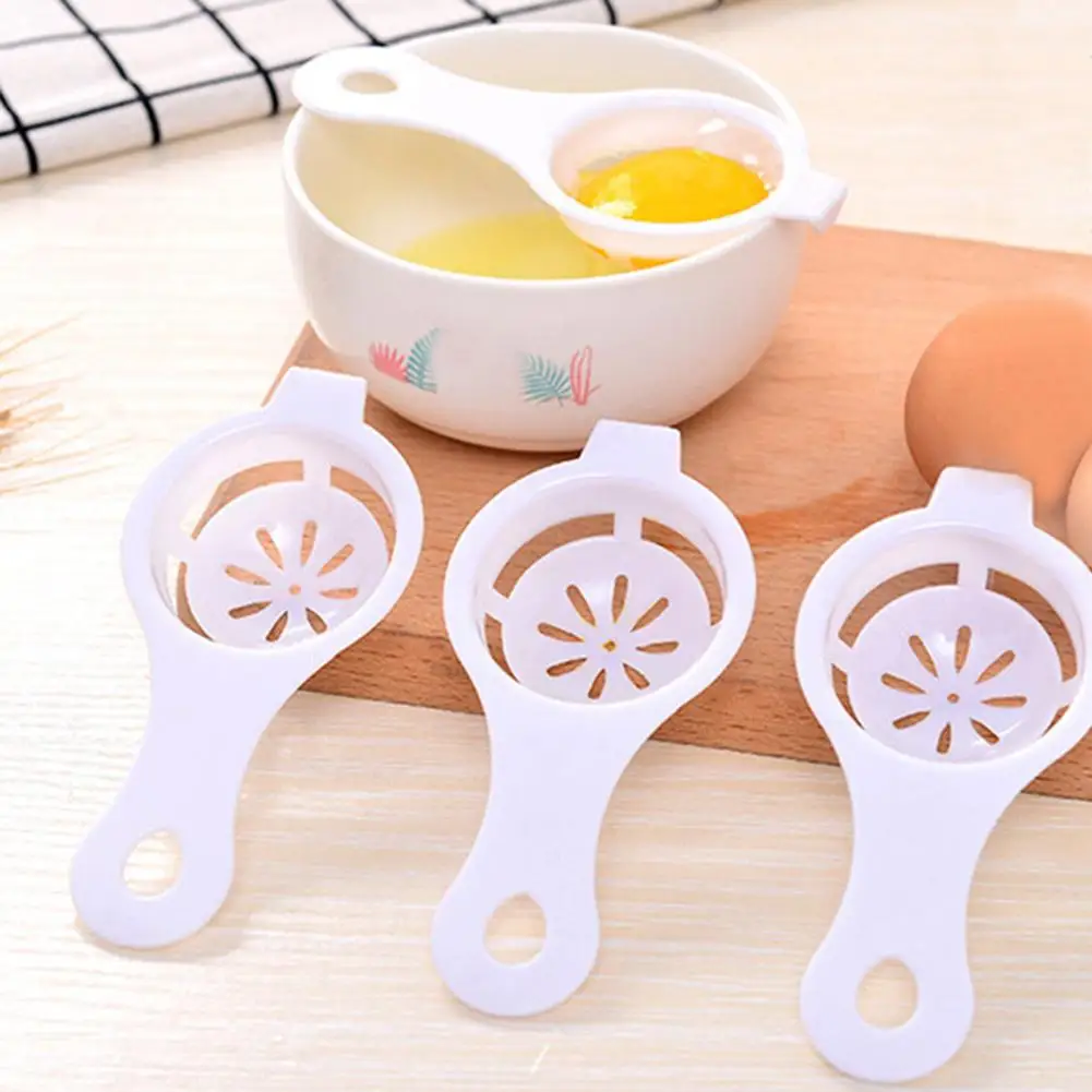 

3Pcs Spoon Shape Egg Yolk Separator Divider Food-grade Egg Tool Kitchen Gadget Tools