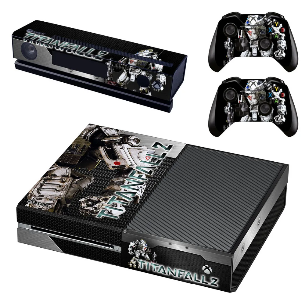 Titanfall 2 кожи Стикеры наклейка для Microsoft Xbox One консоли и 2 Пульты ДУ для игровых приставок для Xbox One кожи Стикеры винил