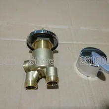 1 вход 2 выхода смеситель для ванной комнаты Главный переключатель/сепаратор, латунь Душевая смесительный клапан краны для ванной хром